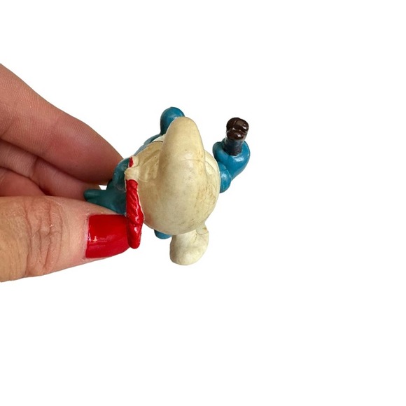 Rare Vintage Tracker Smurf Figure Schleich 1983 - Picture 5 of 7